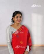 red coloure missing mekhela sador
